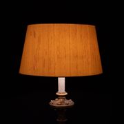 Lampadaire italien rococo en bois doré, années 1950