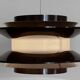 Pendant light "Trava" large brown version by Carl Thore for Granhaga Metallindustri. Sweden 1970s.
