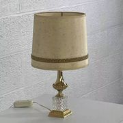 Lampe ancienne en crystal et laiton