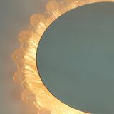 back lit wall MIRROR by schöninger acrylic frame ice glass decor 1960s 1970