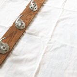 Wooden patère 6 hooks