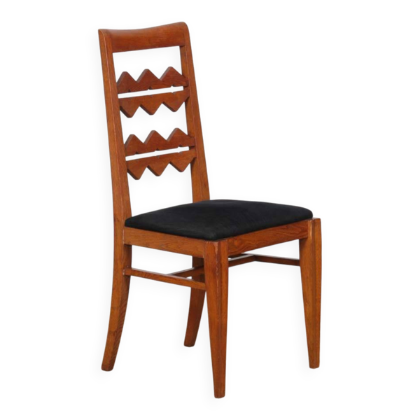 Chaise en chêne massif, travail français des années 1950 — Beyit