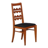 Chaise en chêne massif, travail français des années 1950