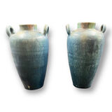 Old pair of annecy blue jars