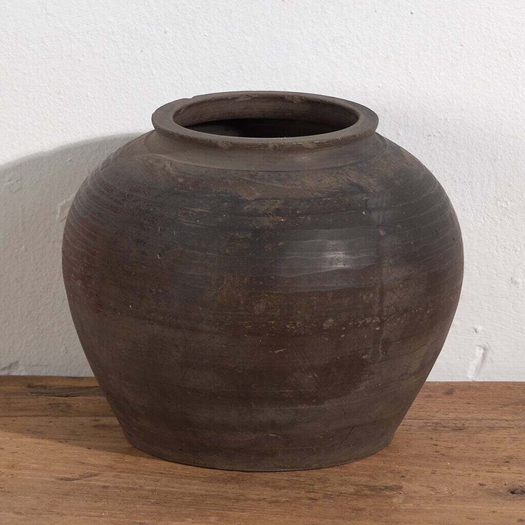 Round antique ceramic vase (c.1900) #14