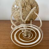 Antique medusa cup josefina krosno multi-layer blown glass vintage