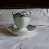 Earthenware gravy boat from Saint Amand.