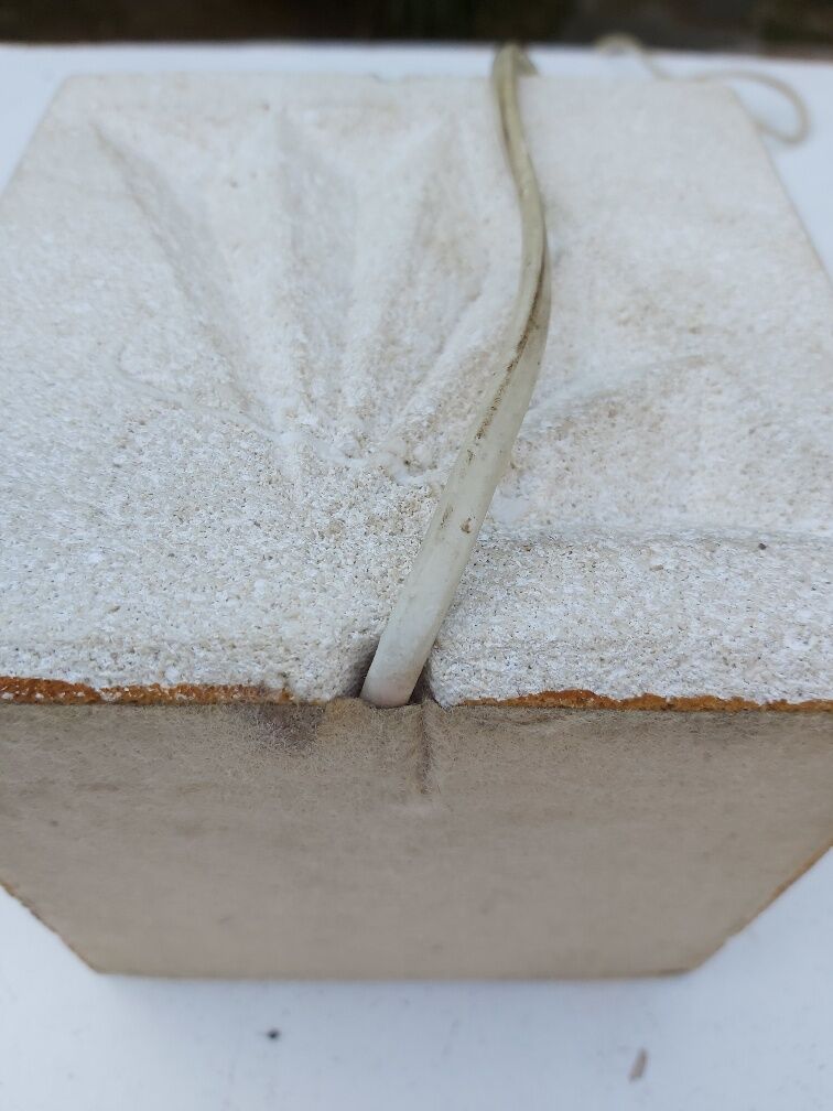 Vintage stone lamp 70s