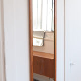 Scandinavian mirror in light teak