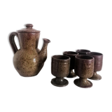 Stoneware service La borne by Guy baudat