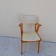 Vintage yellow club armchair year 50 60