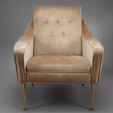Pair of velvet chairs from the 50s