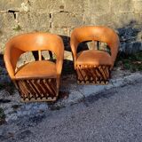 Pair of Mexican armchairs
