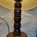 Basque style turned wood bedside lamp Charles Dudouyt taste