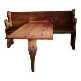 Savoyard bench with removable table
