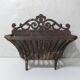 vintage cast iron log holder