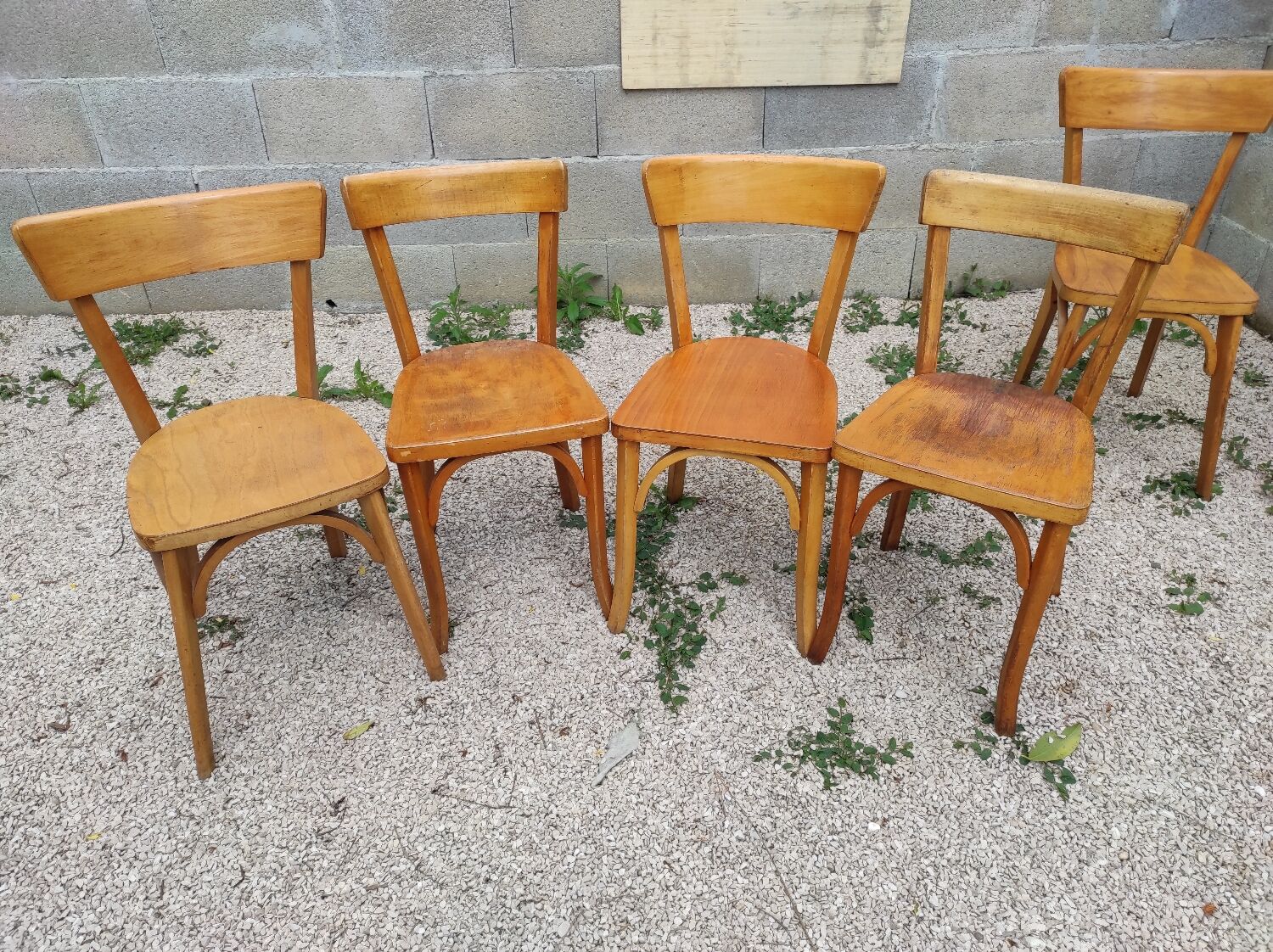 Lot 9 Baumann bistro chairs and Luterma bois bond