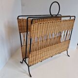 Rattan magazine holder Raoul Guys