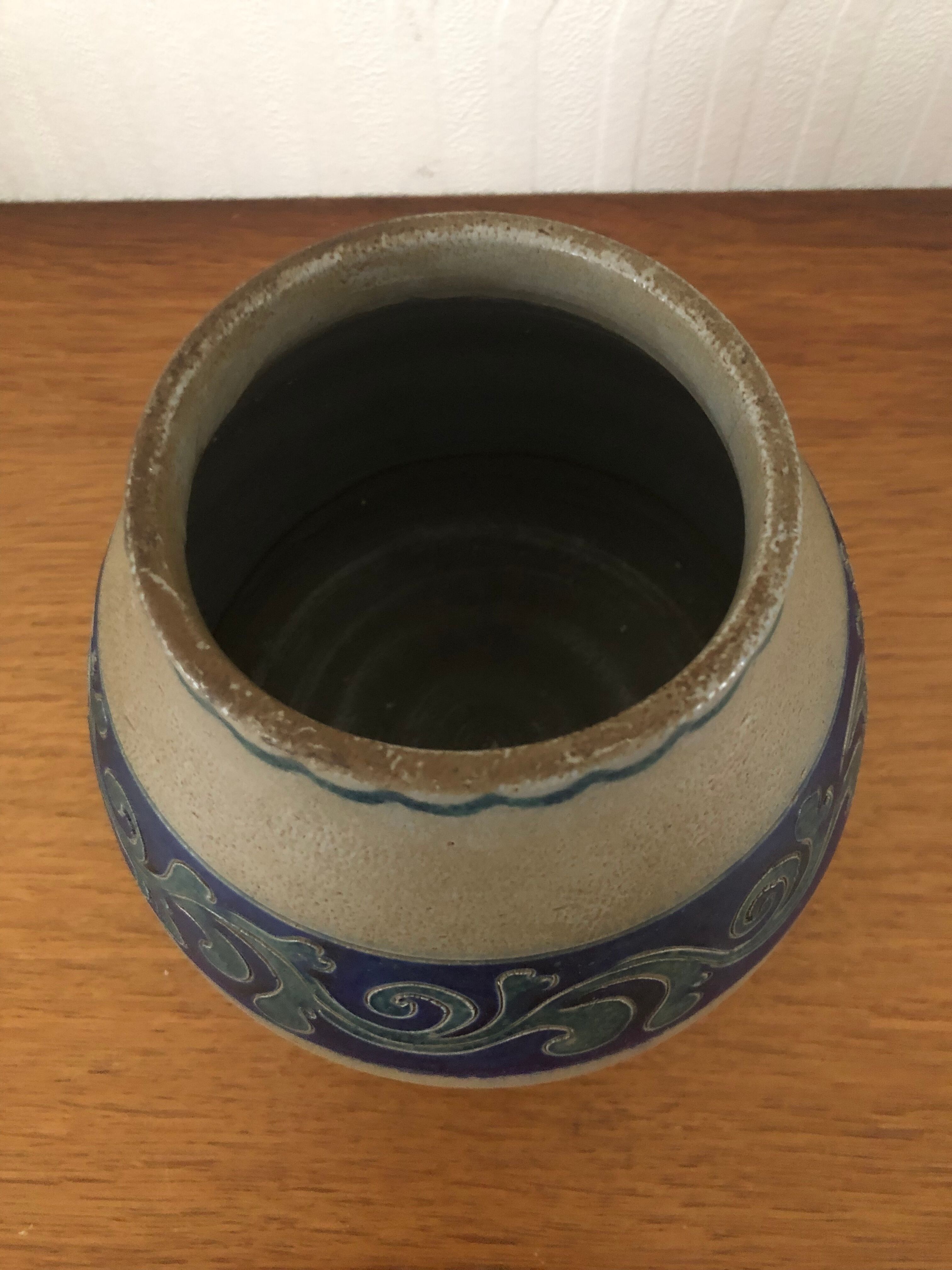 Pot vase en grès d’Alsace Wingerter Betschdorf