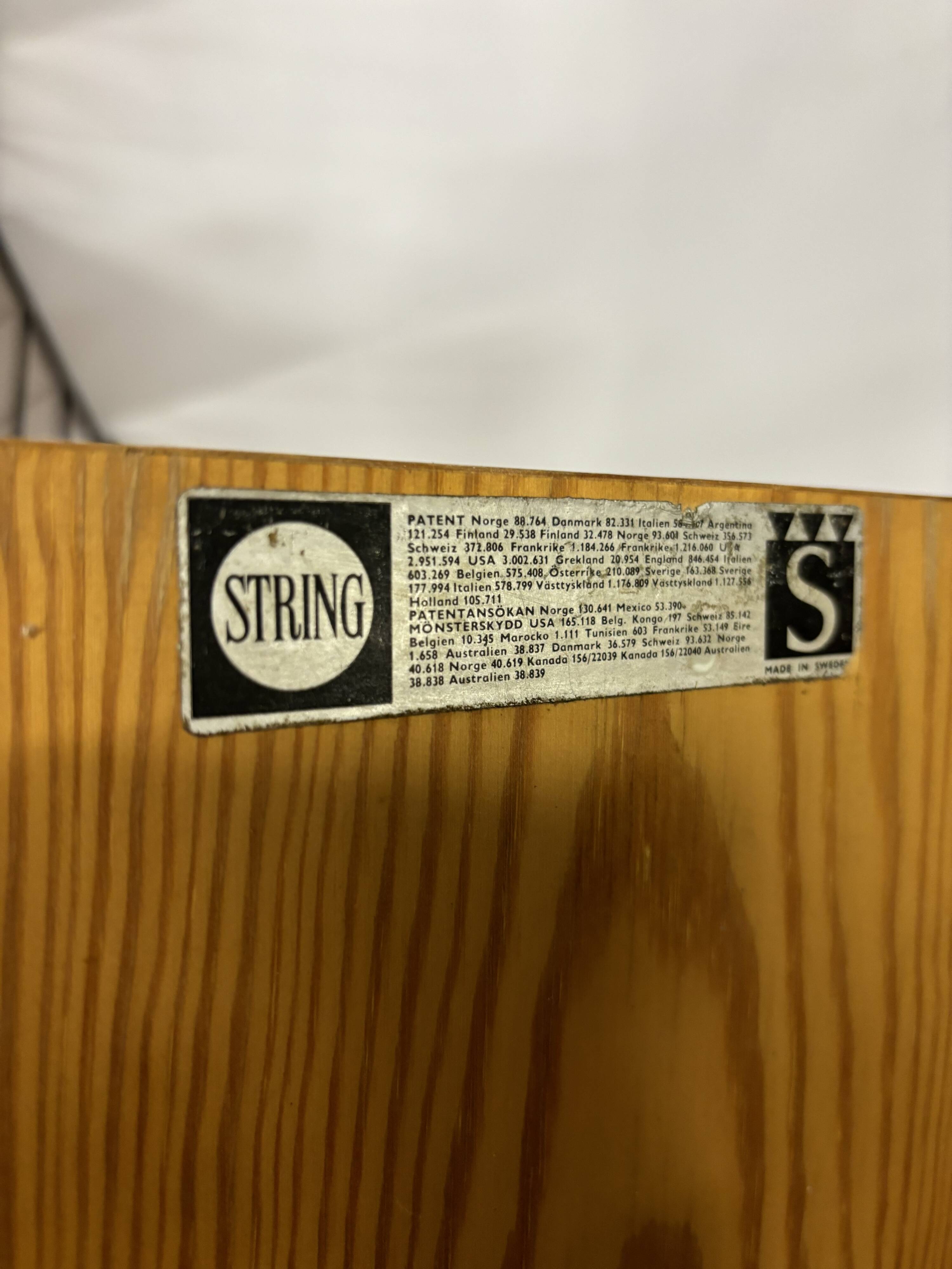 Mid century nisse strinning string wall system 1960