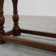 17th century Jacobean carved oak bench, UK