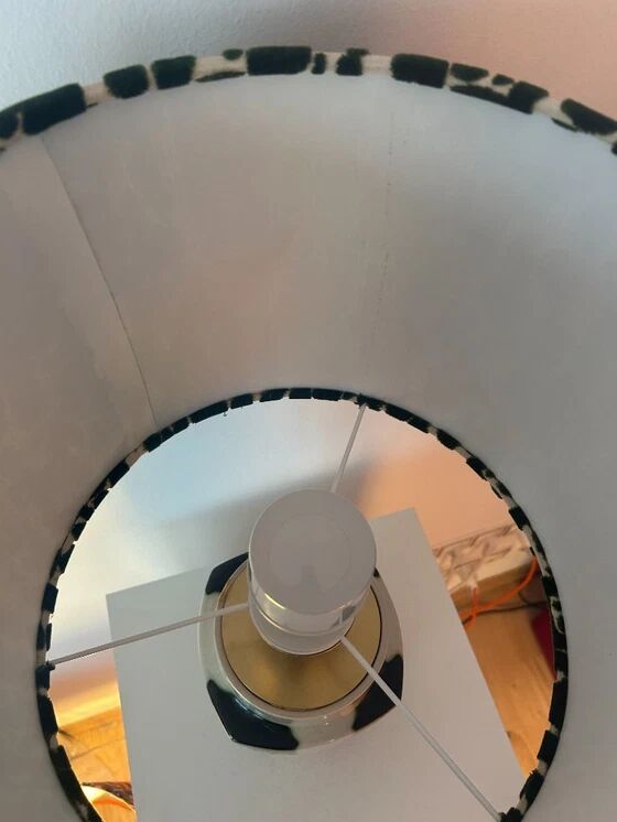 Set of 2 MCM table lamps: Unique recycled pieces made from vases by Ditmar Urbach Keramik – Czech Republic.