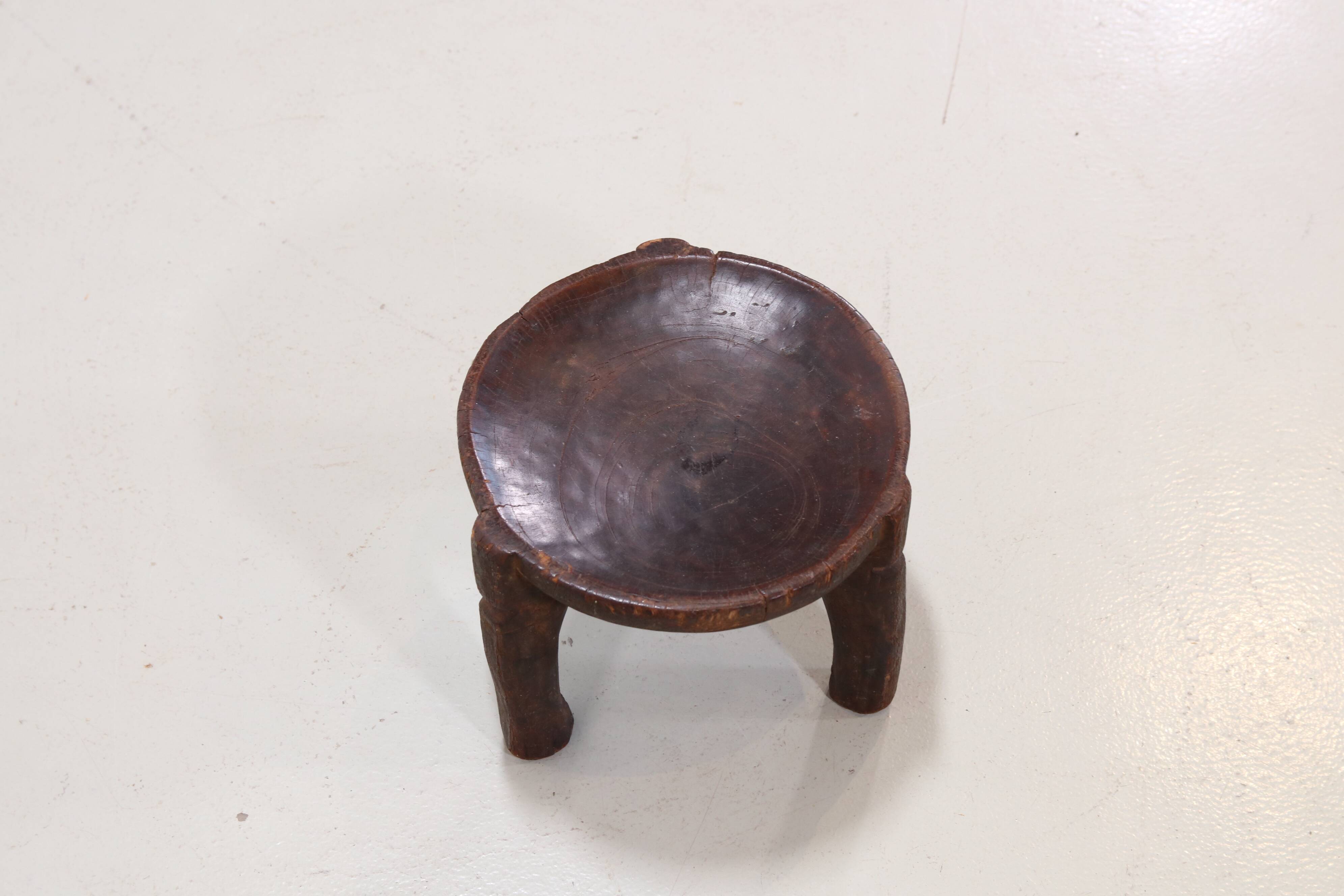 Antique African tribal stool from Tanzania