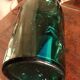 Jar lorraine green glass with lid