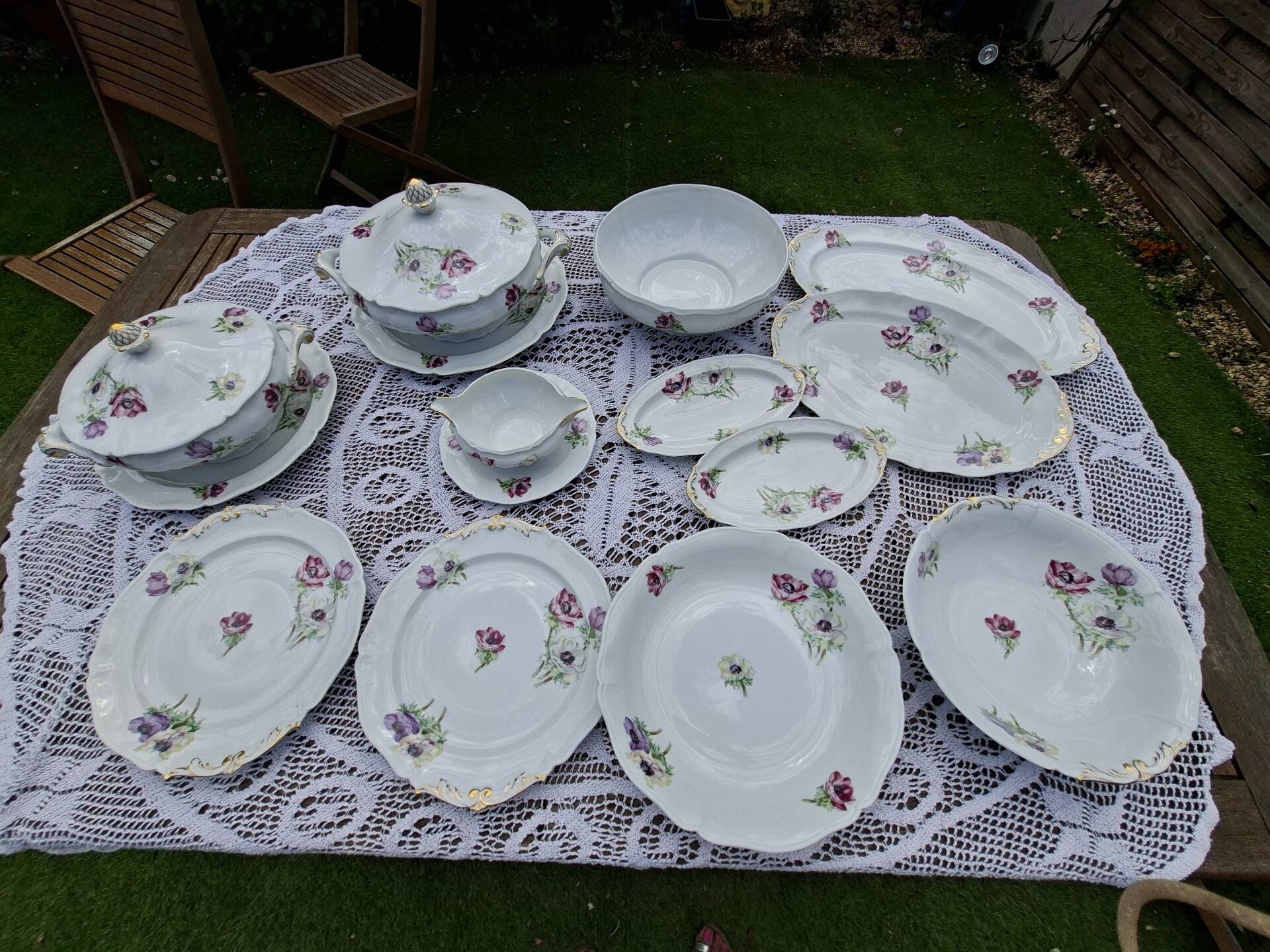 Set of 14 Limoges Serving Dishes Unic Paris