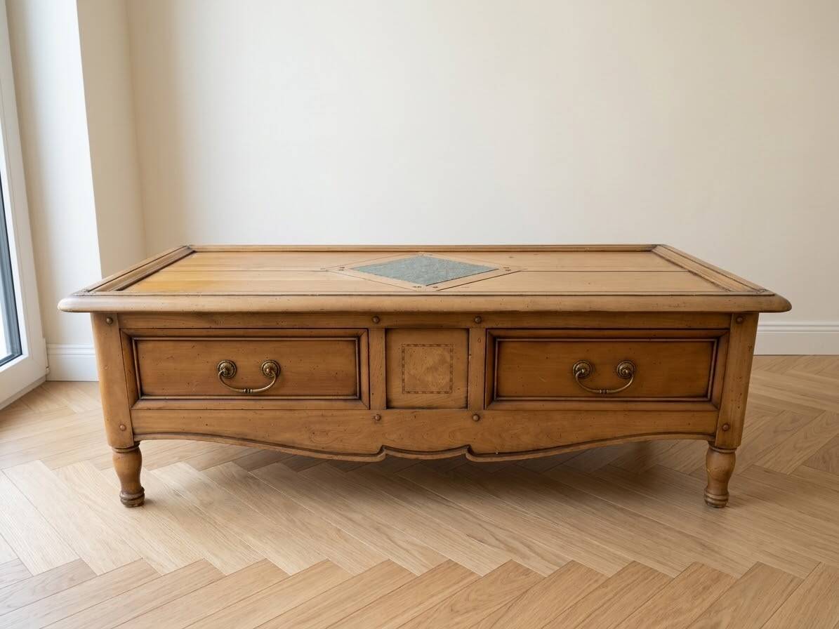 Wooden coffee table
