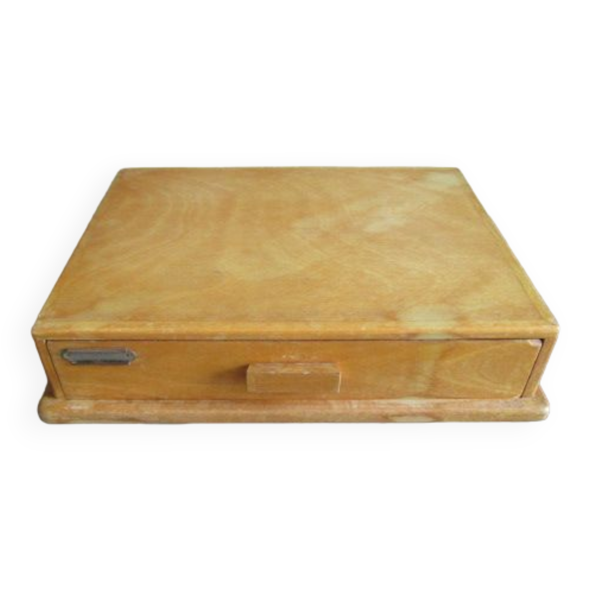 Old wooden administrative storage drawer block