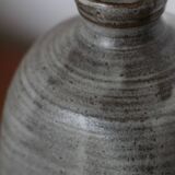 Enamelled stoneware ceramic lamp France 1970