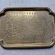 Antique letter tray, letters, in copper or brass - India