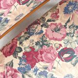 Ancienne banquette à motif floral