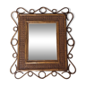 Miroir en rotin et cannage