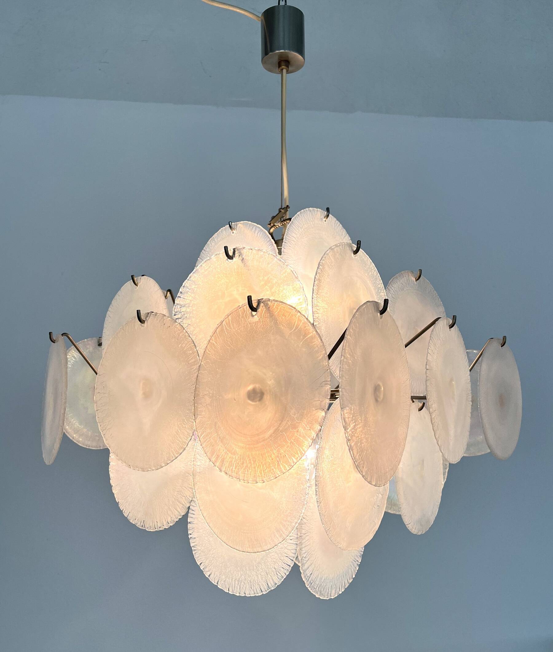 Italian Murano Chandelier by Carlo Nason for Mazzega, 70s