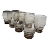 Series of 8 glasses / set of glasses