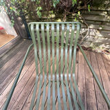 Low Palissade armchair in green metal by Bouroullec