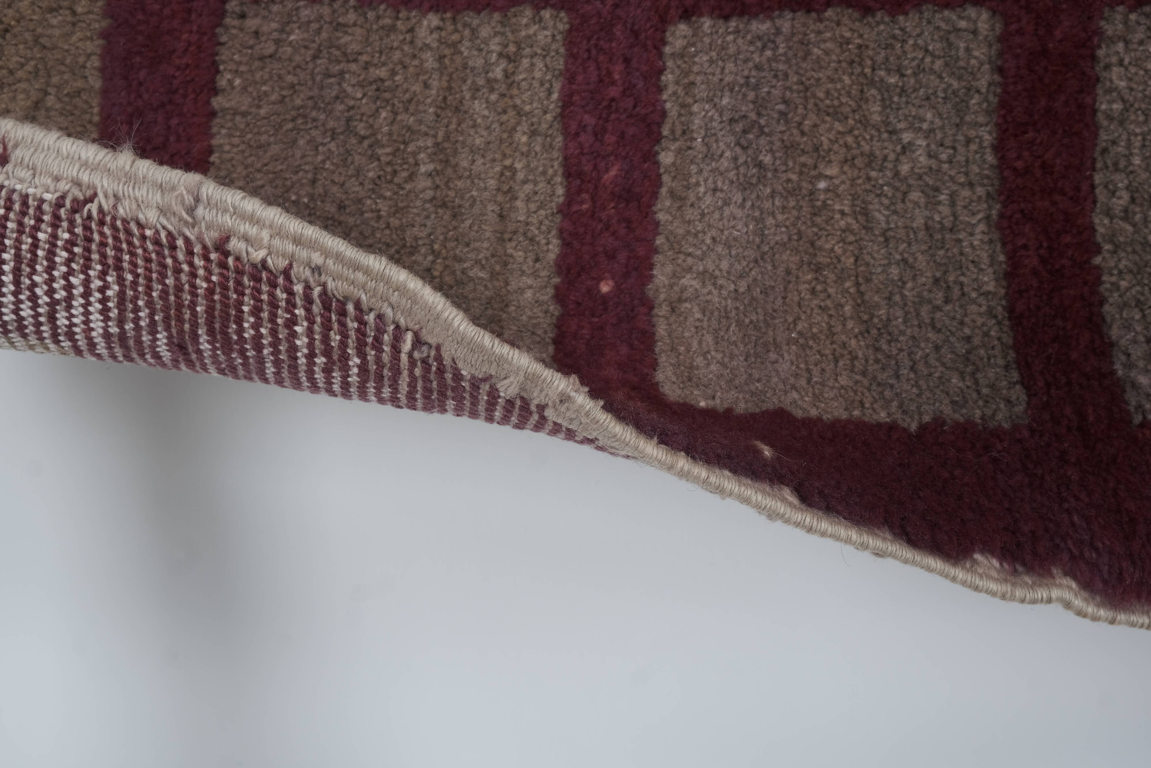 1980s Angora Gray Wool Shaggy Tulu Rug 3'8" X 6'10"