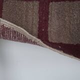 1980s Angora Gray Wool Shaggy Tulu Rug 3'8" X 6'10"