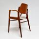 Ensemble de 4 chaises rembourrées Hartmut Lohmeyer pour Wilkhahn, années 1960.