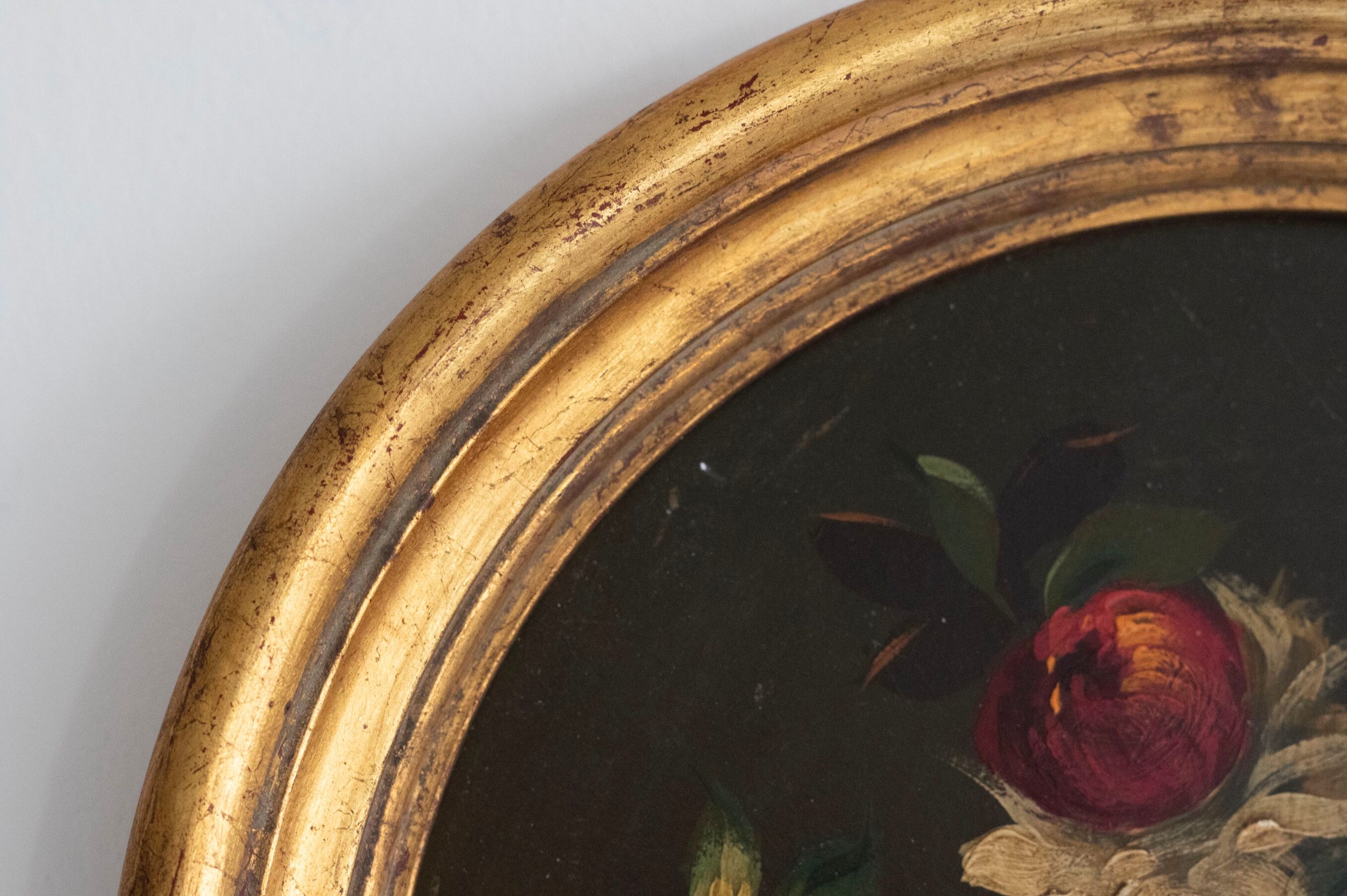 Lot de 3 tableaux bouquet de fleurs