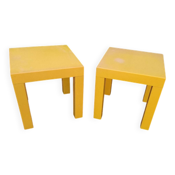 2 vintage 80's coffee tables