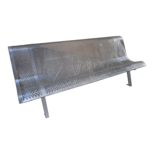 Banc metal perfore d'exterieur
