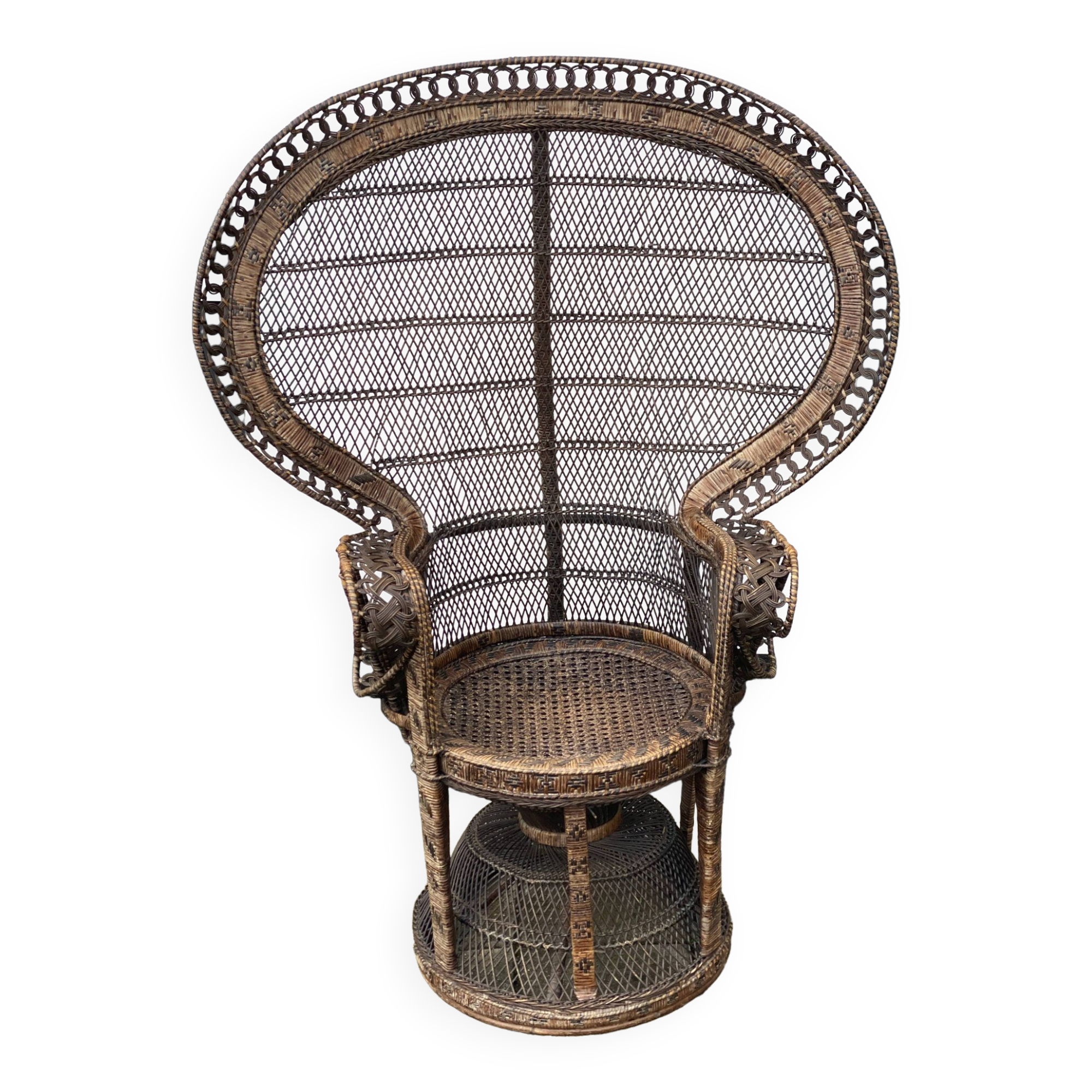 Vintage Emanuel’s Peacock Chair by Trio Noordwolde 1970’s