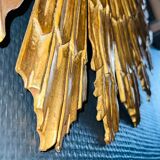 Sun Wall Lamp (70 cm) - Witch's Mirror, Gilded Carved Wood, ca 1950