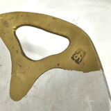 Brutalist design tray by David Marshall, 1970s