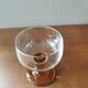 Set of 6 vintage Champagne glasses, amber base