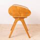 Mid Century Modern Desk with Roll-Top, Walnut Veneer, 1950s, Fully Restored