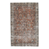 Red & Blue Floral Persian Rug, 186x291Cm SK 240859